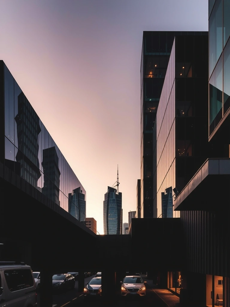 Structural view of Levent, Istanbul financial district